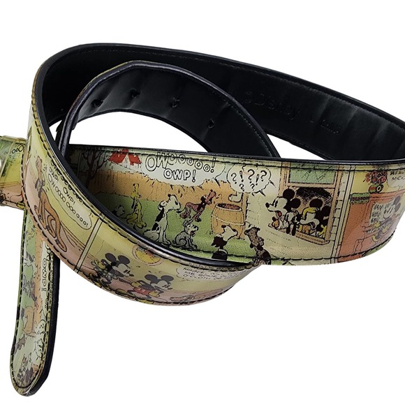 Disney Vintage Mickey Mouse Cartoon Clear Plastic Belt Detachable Belt Large - Picture 4 of 9